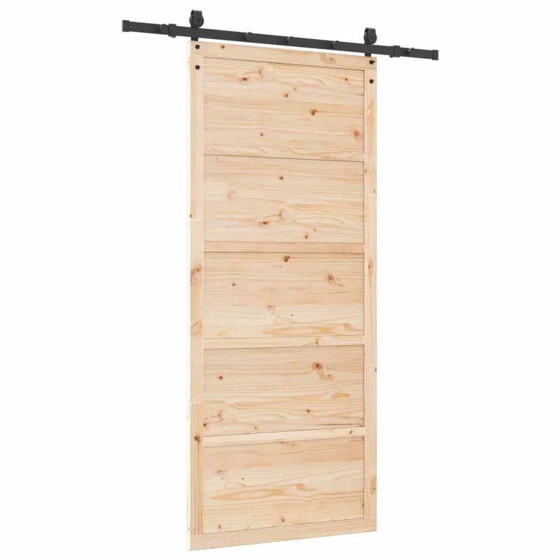 Slankios durys Natūrali 80 x 208 cm Pušies medienos masyvas