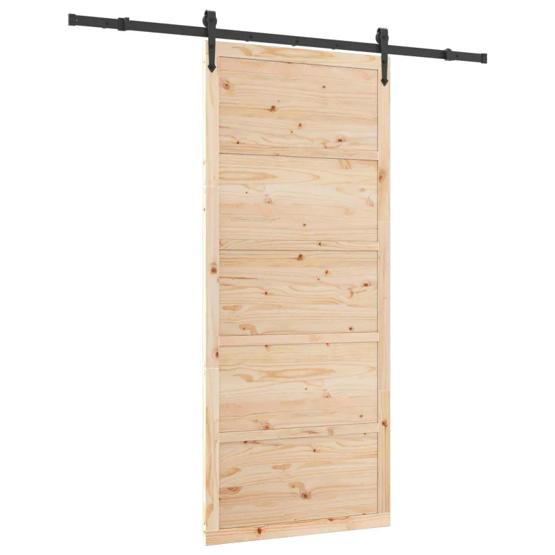 Slankios durys Natūrali 90 x 208 cm Pušies medienos masyvas