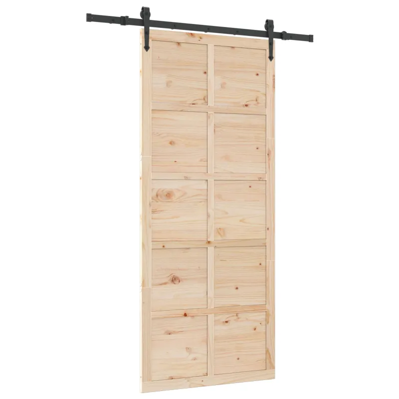 Slankios durys Natūrali 80 x 208 cm Pušies medienos masyvas