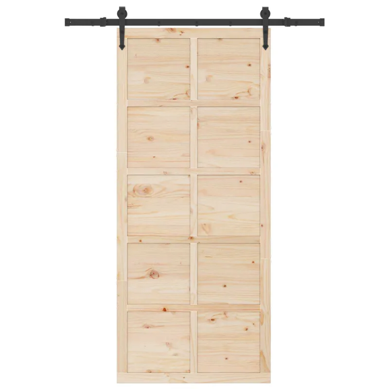 Slankios durys Natūrali 80 x 208 cm Pušies medienos masyvas