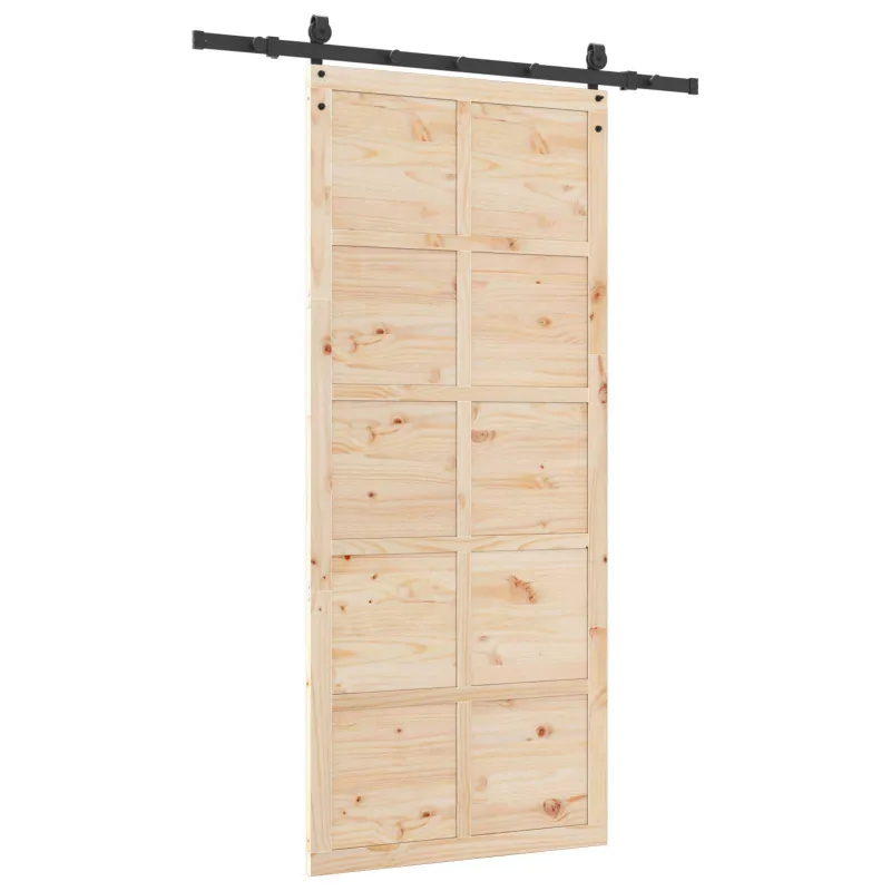 Slankios durys Natūrali 80 x 208 cm Pušies medienos masyvas
