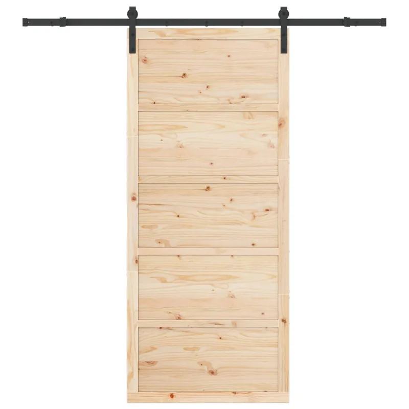 Slankios durys Natūrali 80 x 208 cm Pušies medienos masyvas