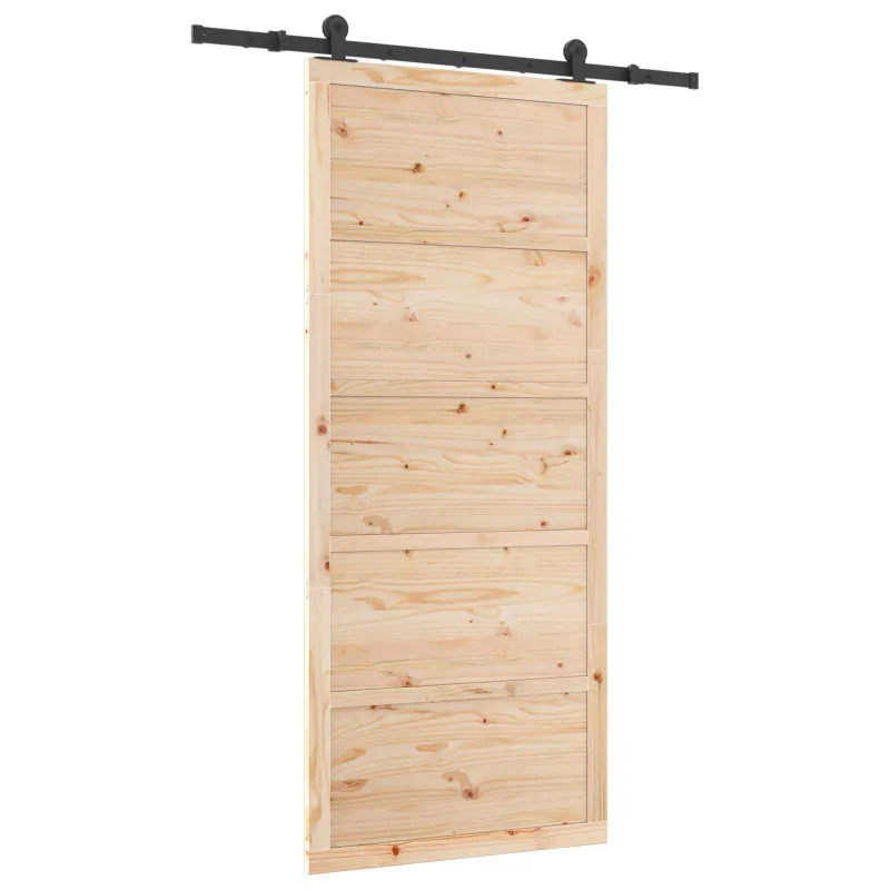 Slankios durys Natūrali 80 x 208 cm Pušies medienos masyvas