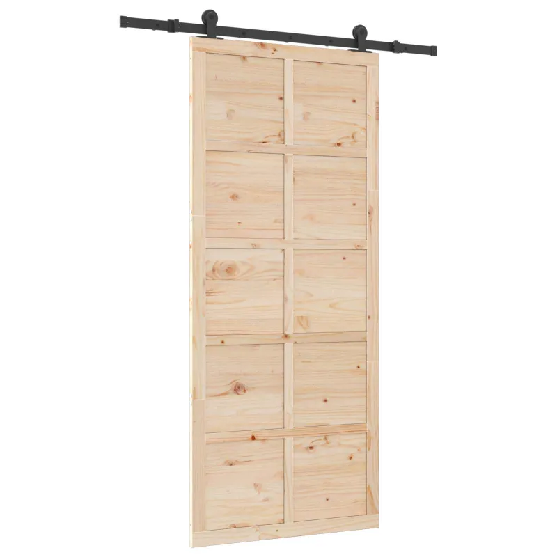 Slankios durys Natūrali 80 x 208 cm Pušies medienos masyvas