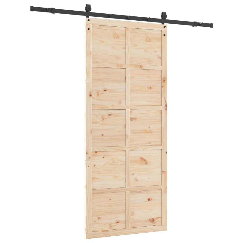 Slankios durys Natūrali 90 x 208 cm Pušies medienos masyvas