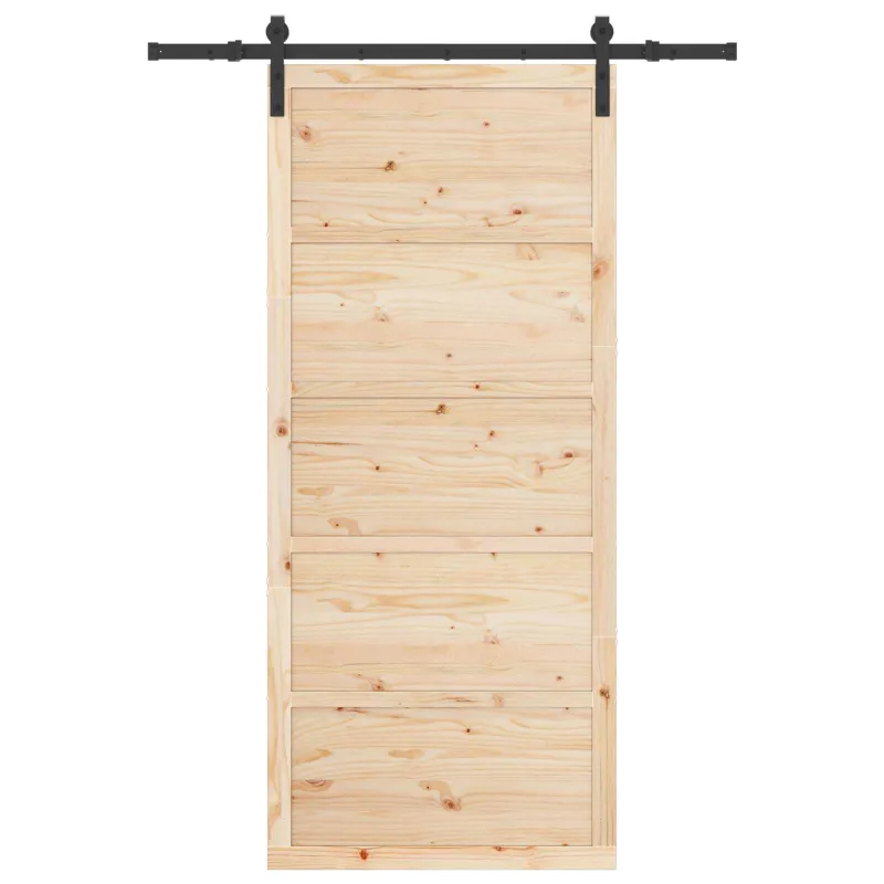Slankios durys Natūrali 80 x 208 cm Pušies medienos masyvas