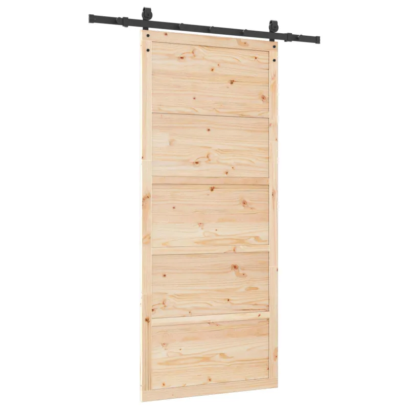 Slankios durys Natūrali 80 x 208 cm Pušies medienos masyvas