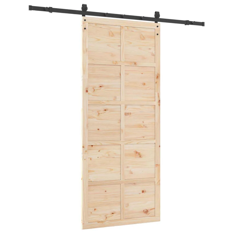 Slankios durys Natūrali 80 x 208 cm Pušies medienos masyvas