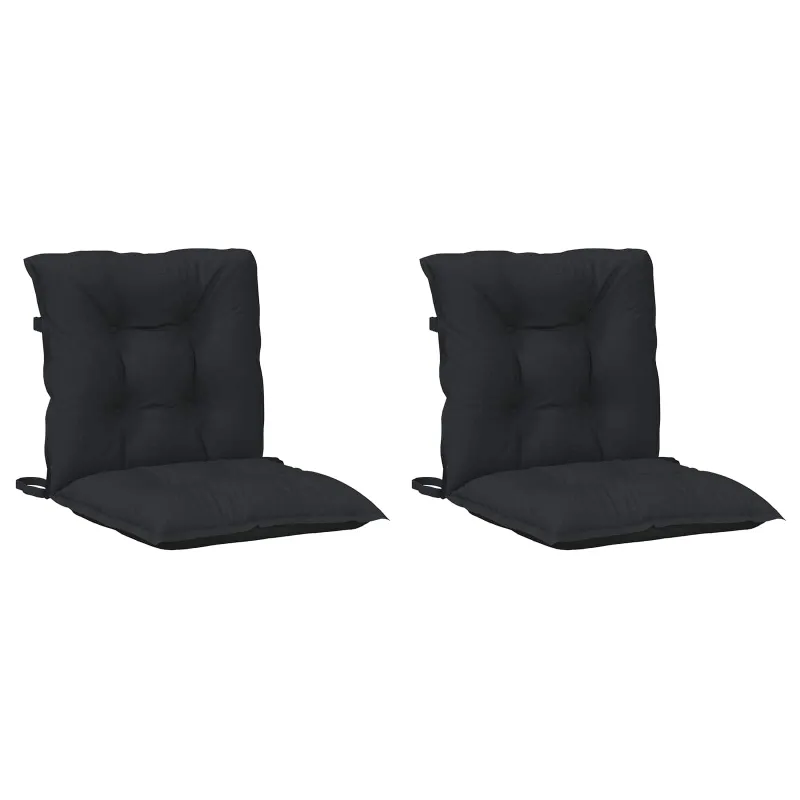 Žemintaško kėdžių pagalvėlės rinkinys 2 pcs Melanas Juodas