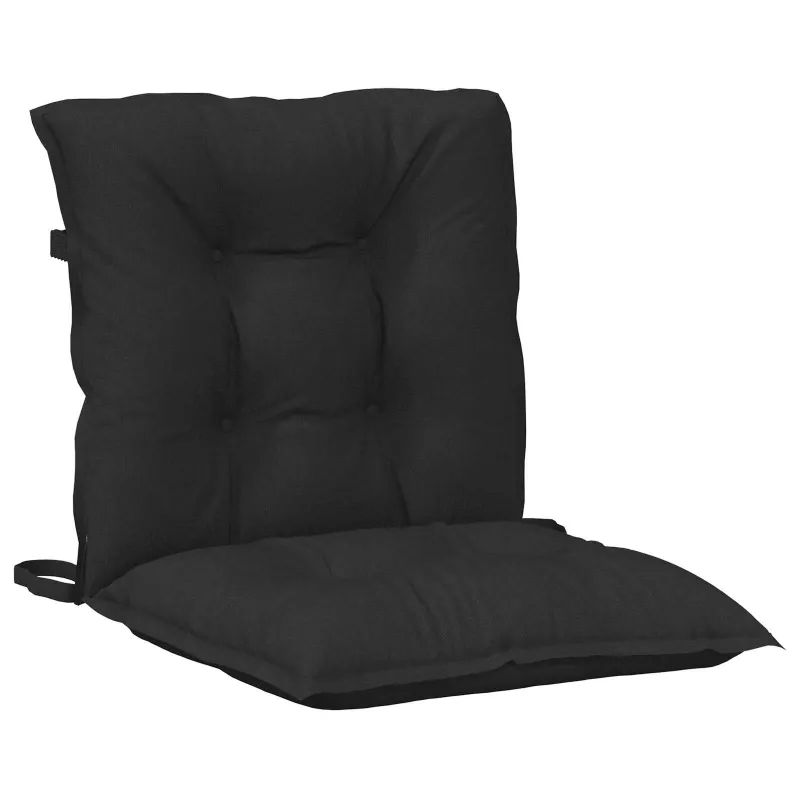 Žemintaško kėdžių pagalvėlės rinkinys 6 pcs Melanas Juodas