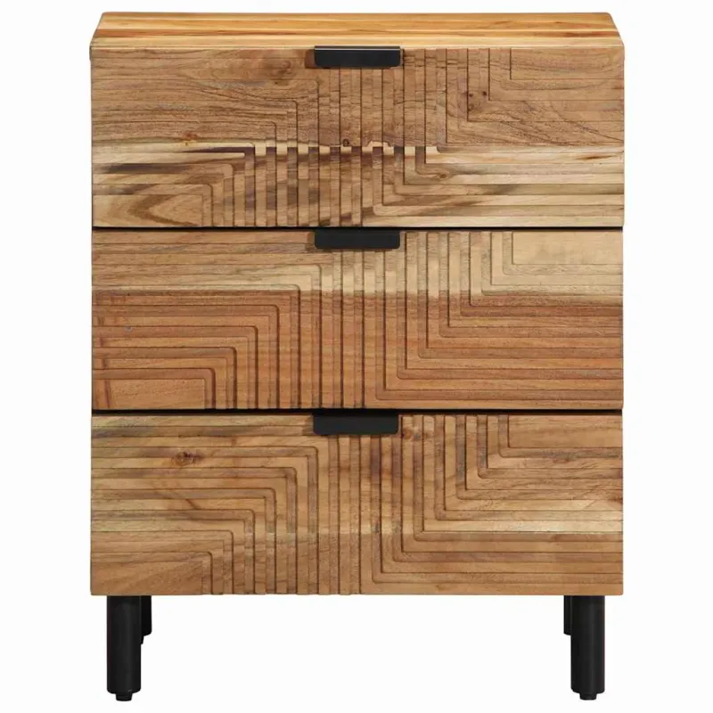 Lovos spintelė Ruda 50 x 33 x 62 cm Kietos akacijos mediena