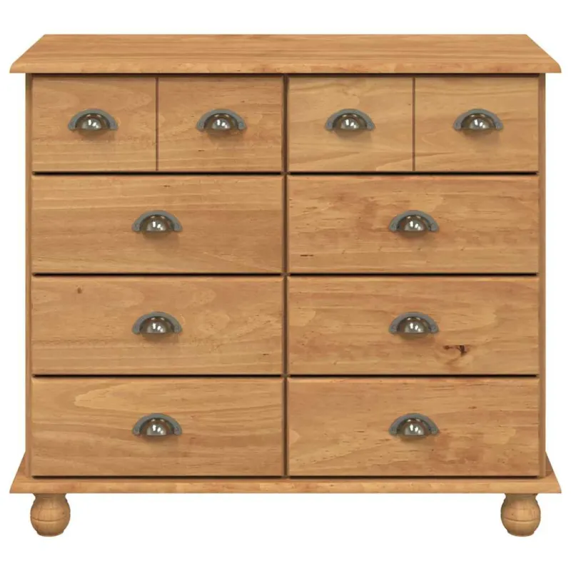 Komoda ASKIM Ruda 91 x 40 x 79 cm Kietos pušies mediena