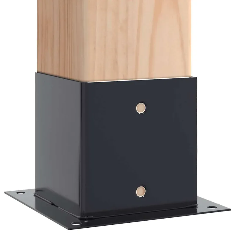 Stulpų pagrindai kvadratiniai, 4vnt., antracito sp., 141x141mm