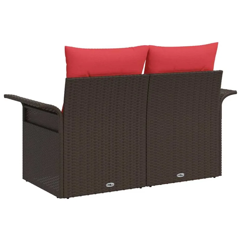 Sodo sofa su pagalve su saugykla 141 x 62 x 69 cm poliratanas