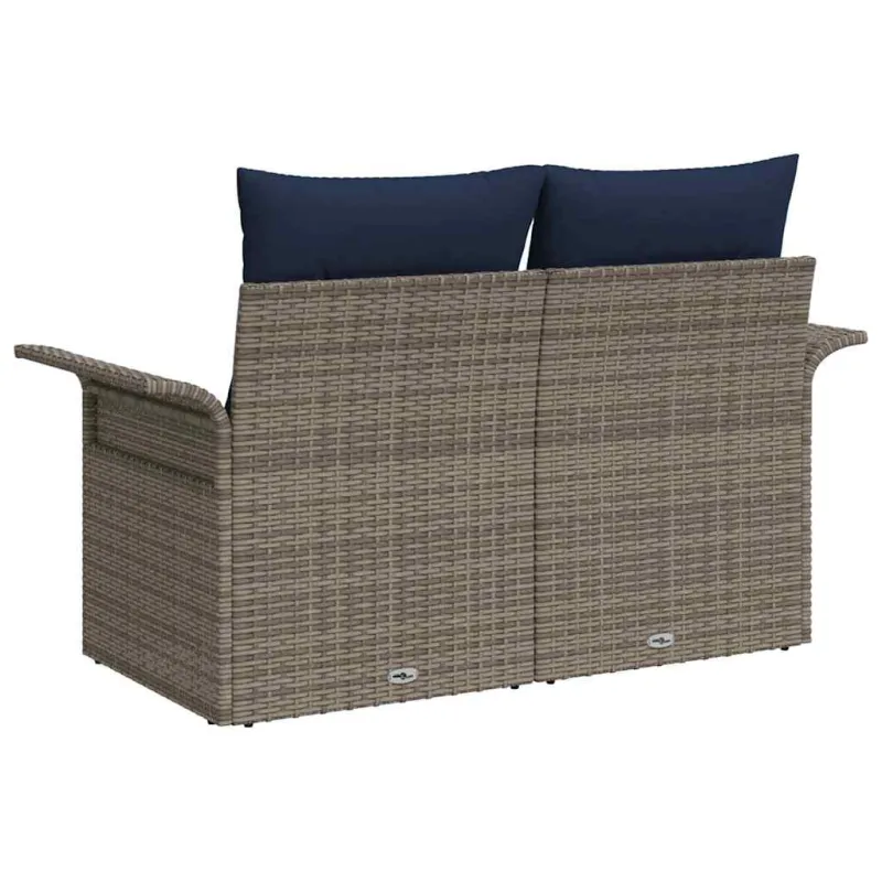 Sodo sofa su pagalve su saugykla 141 x 62 x 69 cm poliratanas