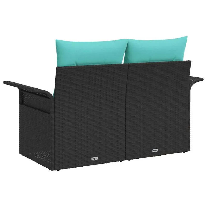 Sodo sofa su pagalve su saugykla 141 x 62 x 69 cm poliratanas
