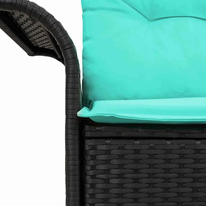 Sodo sofa su pagalve su saugykla 141 x 62 x 69 cm poliratanas