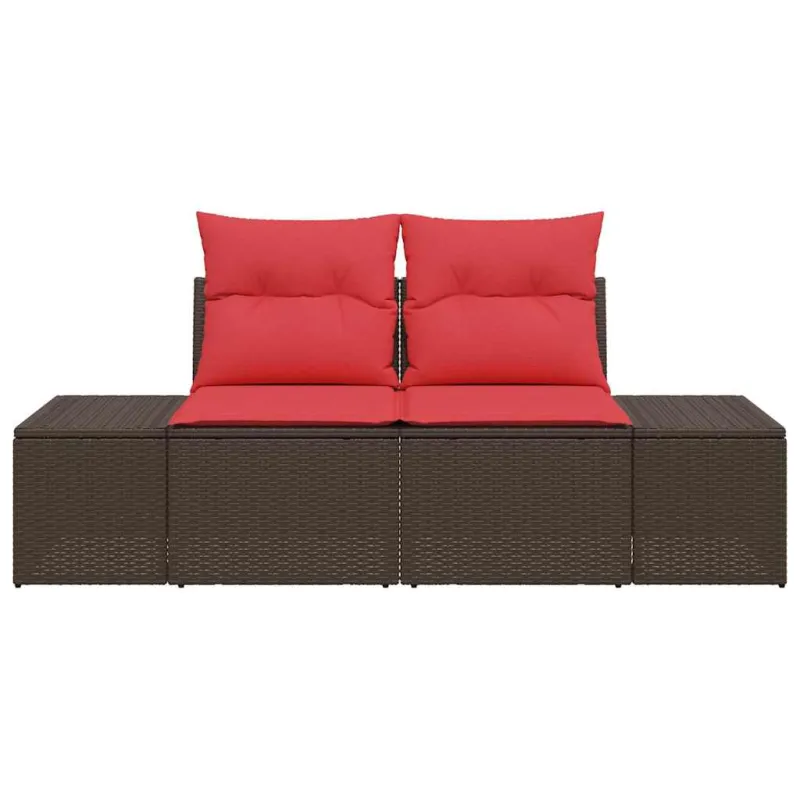 Sodo sofa su pagalve 184 x 62 x 69 cm poliratanas
