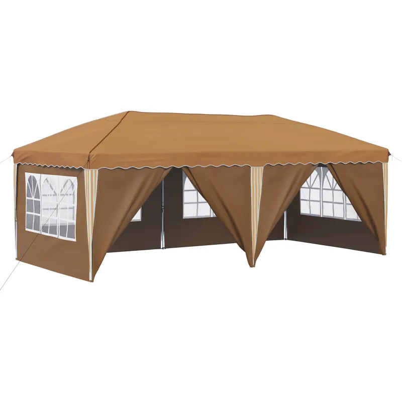 Pop-up šventinis palapinė 575 x 288 x 245 cm Smėlio