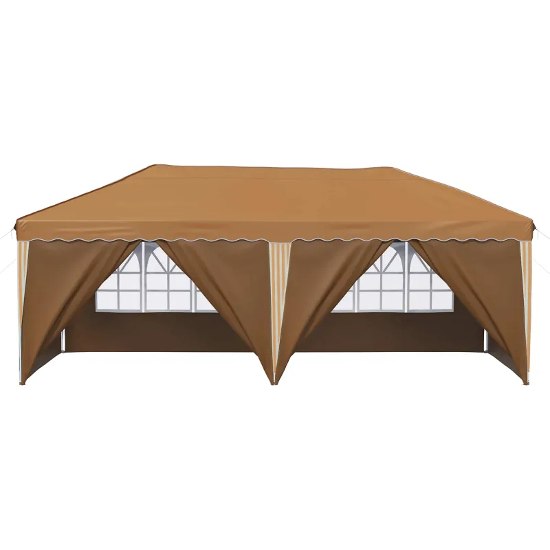 Pop-up šventinis palapinė 575 x 288 x 245 cm Smėlio