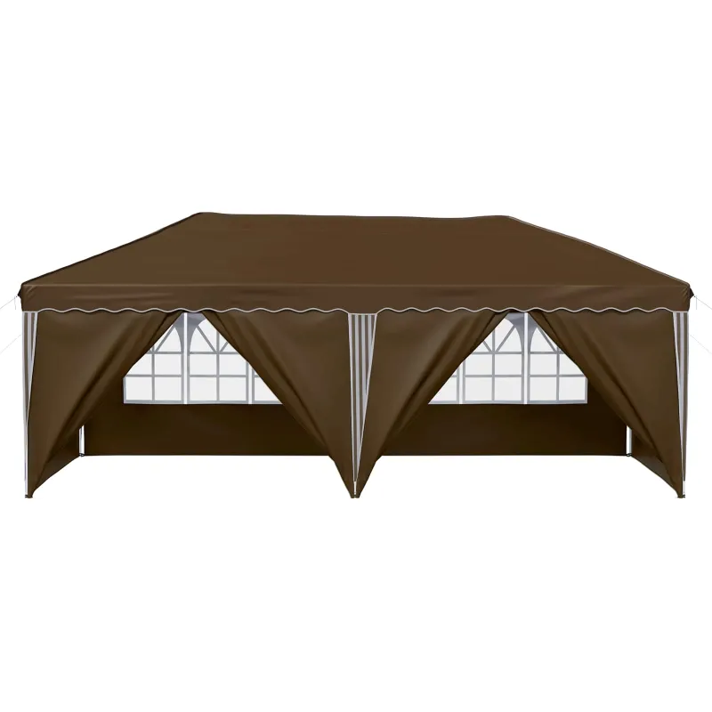 Pop-up šventinis palapinė 575 x 288 x 245 cm Taupe
