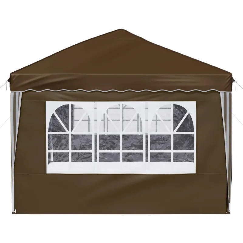 Pop-up šventinis palapinė 575 x 288 x 245 cm Taupe