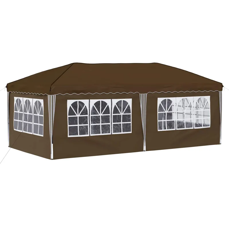 Pop-up šventinis palapinė 575 x 288 x 245 cm Taupe