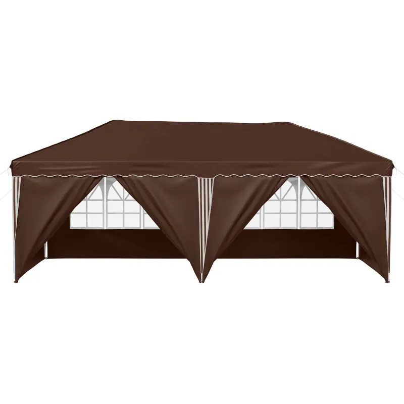 Pop-up šventinis palapinė 575 x 288 x 245 cm Ruda