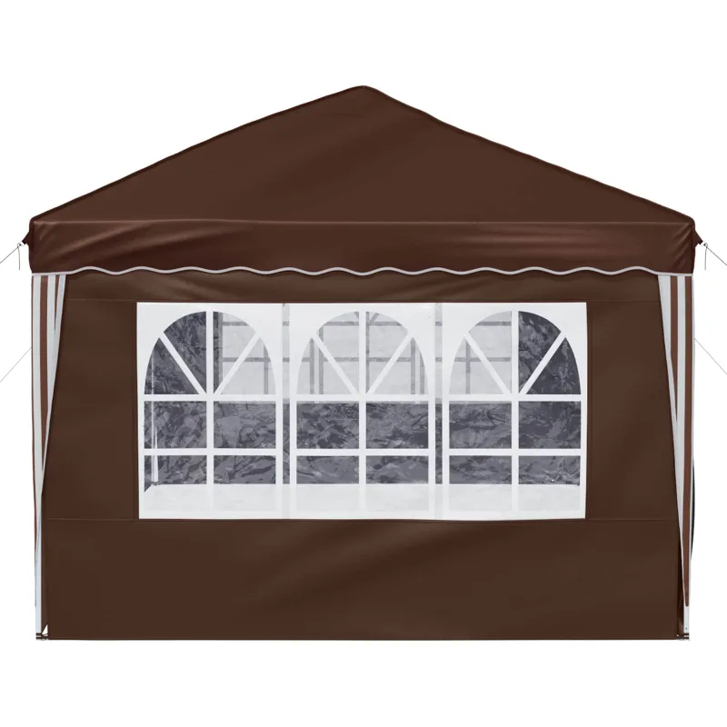 Pop-up šventinis palapinė 575 x 288 x 245 cm Ruda