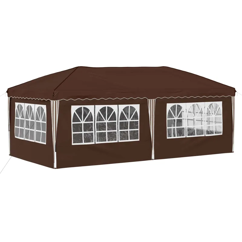 Pop-up šventinis palapinė 575 x 288 x 245 cm Ruda