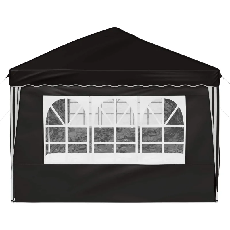 Pop-up šventinis palapinė 575 x 288 x 245 cm Juoda