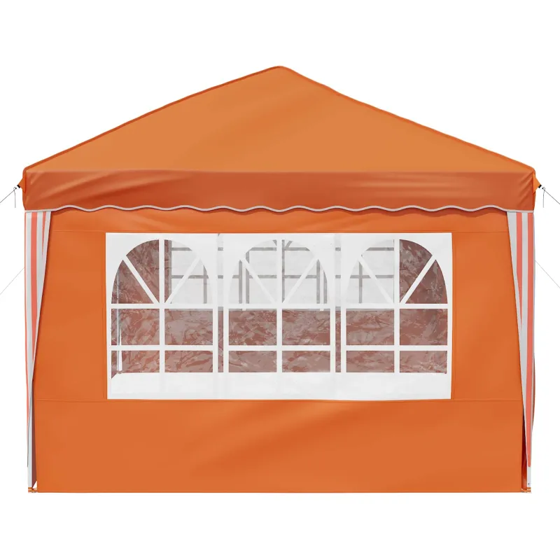 Pop-up šventinis palapinė 575 x 288 x 245 cm Oranžinė