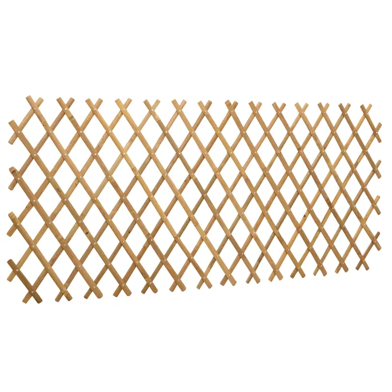 Išplečiamas tinklas tvora 2 pcs Šviesiai rudas 100 x 105 cm