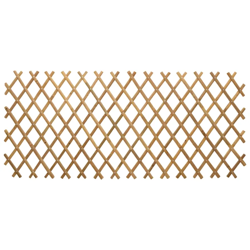 Išplečiamas tinklas tvora 2 pcs Šviesiai rudas 100 x 105 cm