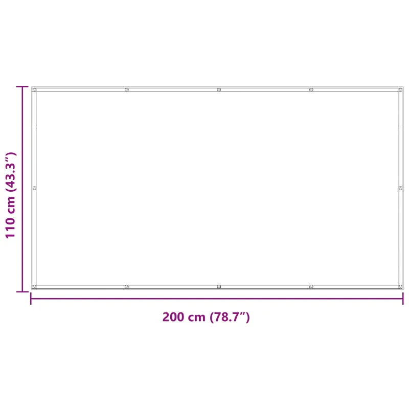 Balkono Ekranas Mėlyna ir balta 110 x 200 cm Oksfordo audinys
