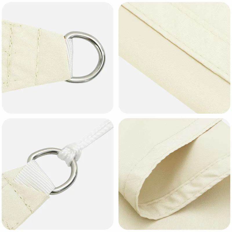 Saulės burė Kreminė 6 x 2 m 100% poliesteris Oksfordas