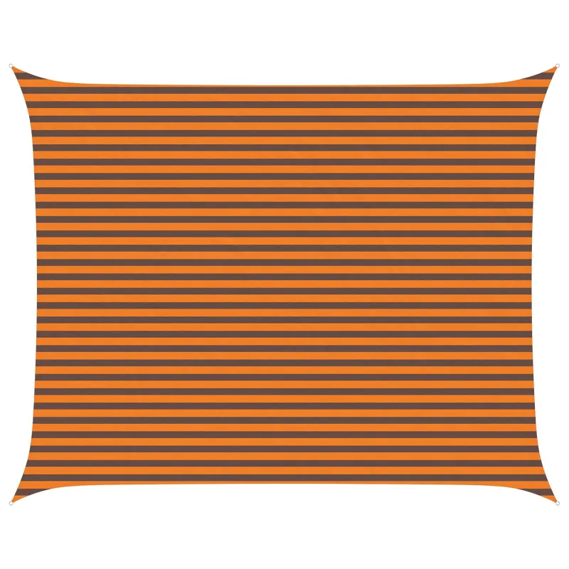 Saulės burė Oranžinė ir ruda 5 x 4 m 100% poliesteris Oksfordas