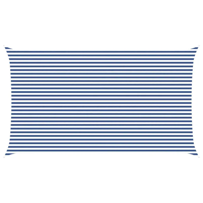 Saulės burė Mėlyna ir balta 7 x 4 m 100% poliesteris Oksfordas