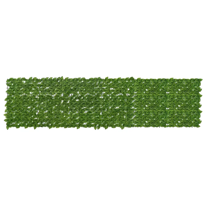 Balkono ekranas su lapais Žalia ir geltona 300 x 75 cm