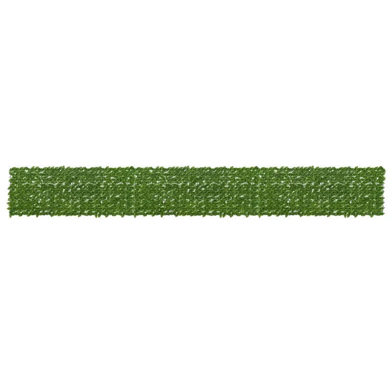 Balkono ekranas su lapais Žalia ir geltona 600 x 75 cm