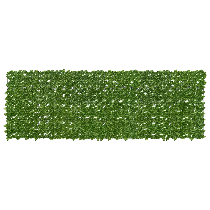 Balkono ekranas su lapais Žalia ir geltona 300 x 100 cm