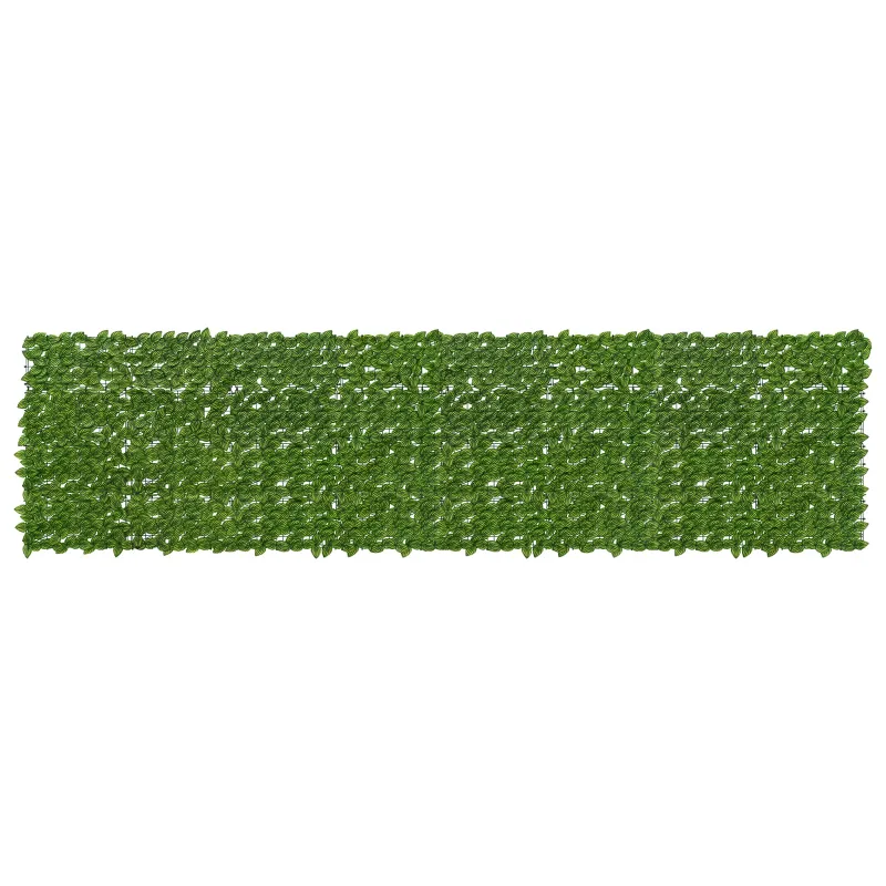 Balkono ekranas su lapais Žalia ir geltona 400 x 100 cm