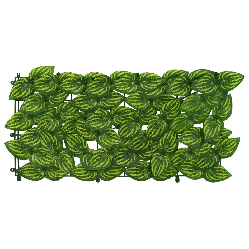 Balkono ekranas su lapais Žalia ir geltona 600 x 100 cm