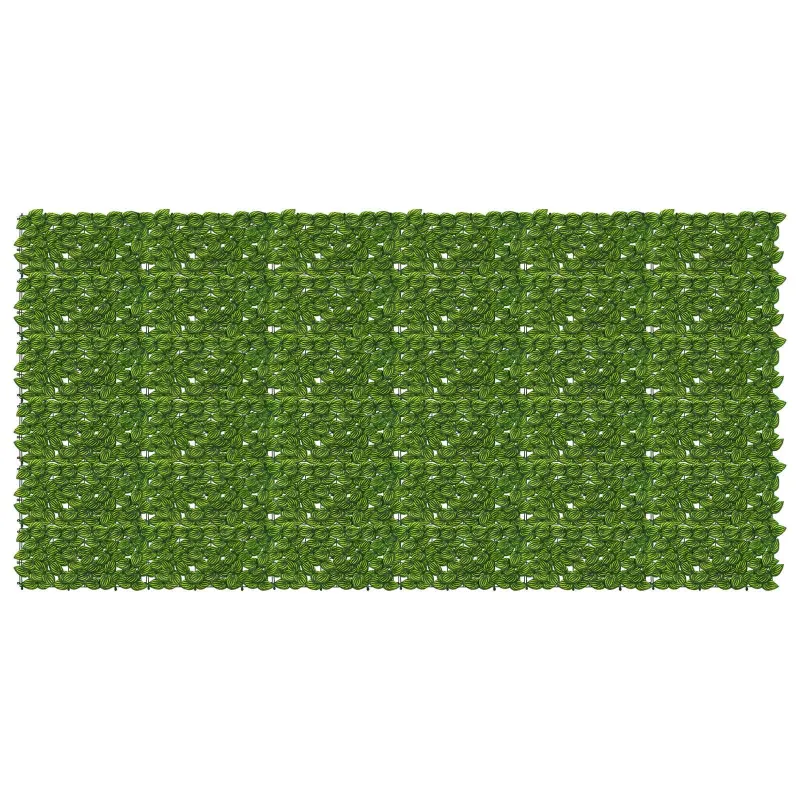 Balkono ekranas su lapais Žalia ir geltona 300 x 150 cm