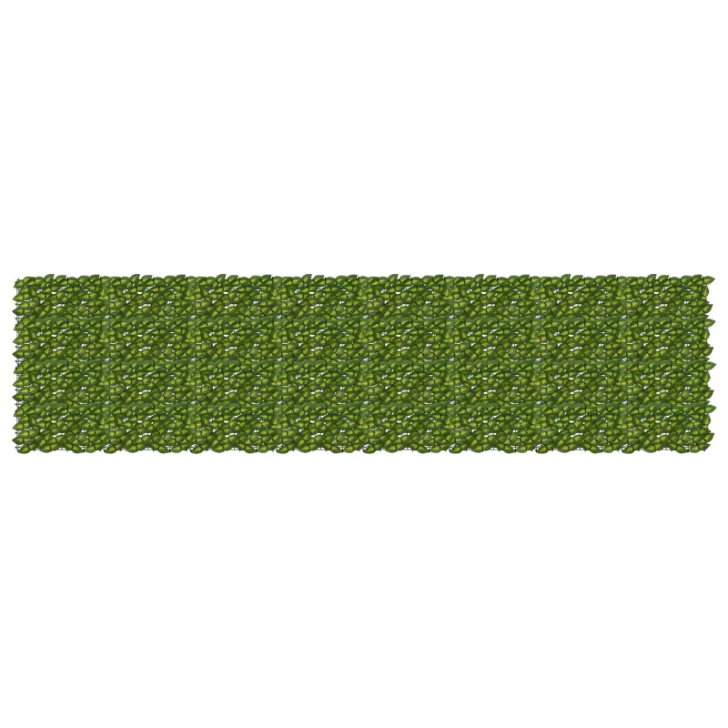 Balkono ekranas su lapais Žalia ir geltona 400 x 100 cm