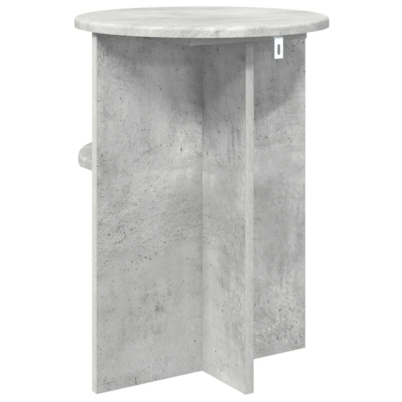 Šoninis stalas Betono pilka Ø 39,5 x 55 cm Apdirbta mediena