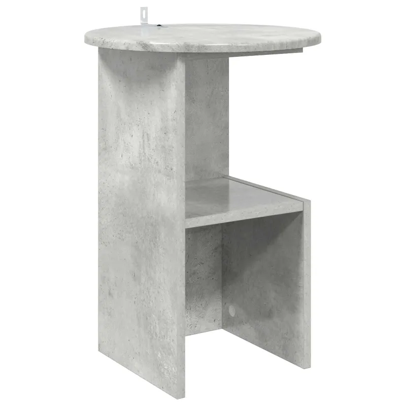Šoninis stalas Betono pilka Ø 39,5 x 55 cm Apdirbta mediena