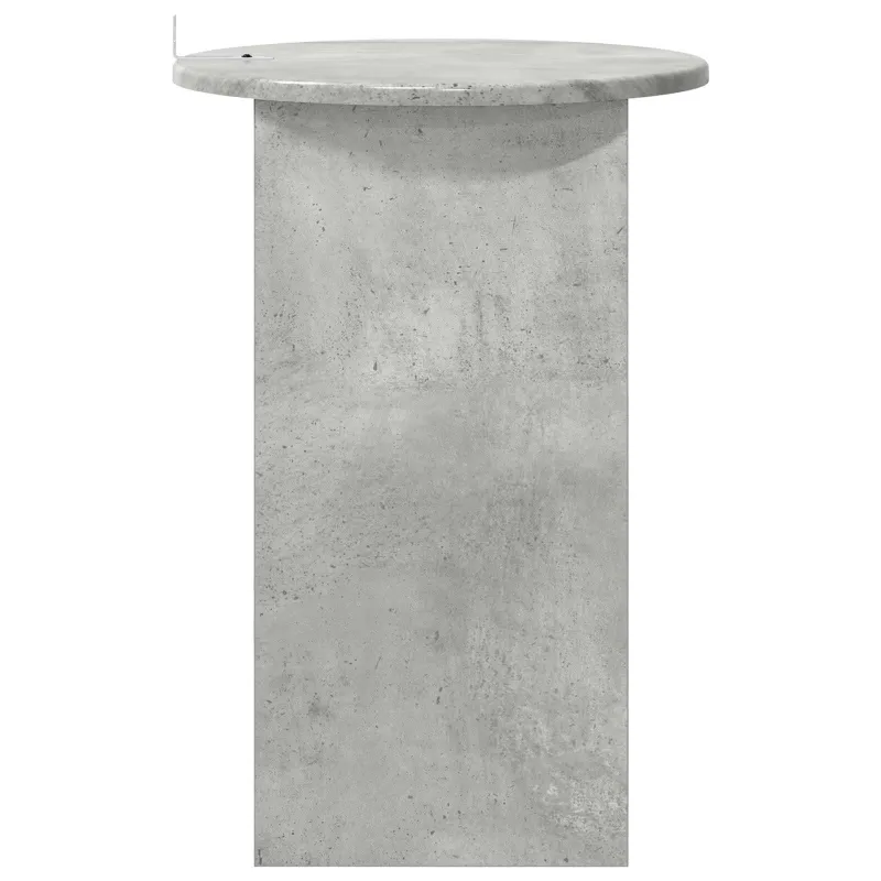 Šoninis stalas Betono pilka Ø 39,5 x 55 cm Apdirbta mediena