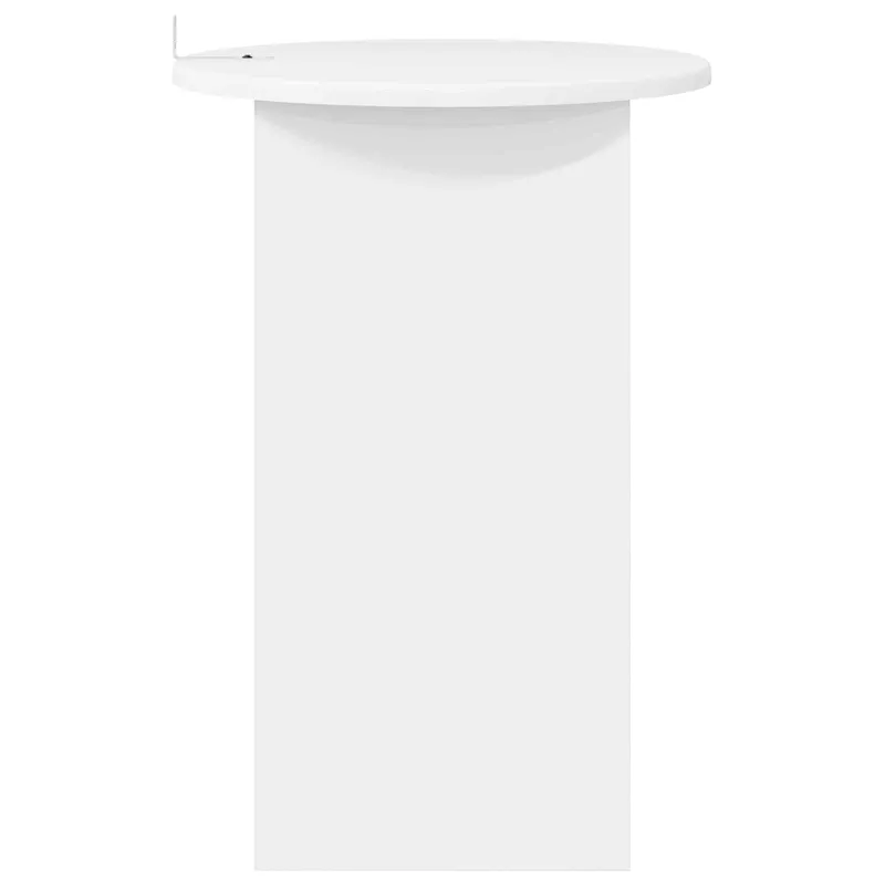 Šoninis stalas Itin blizgi balta Ø 39,5 x 55 cm