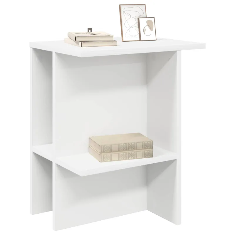 Kavos staliukas 2 pcs Balta 40 x 30 x 49 cm Apdirbta mediena